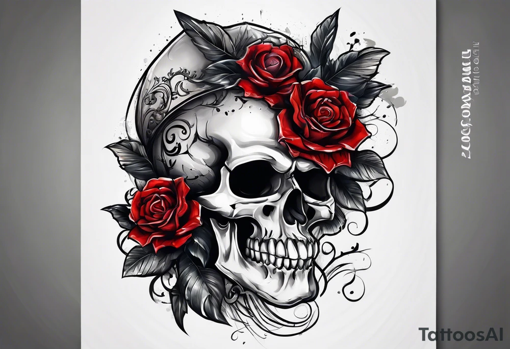 A wedding alter that is the open mouth of a giant skull tattoo idea