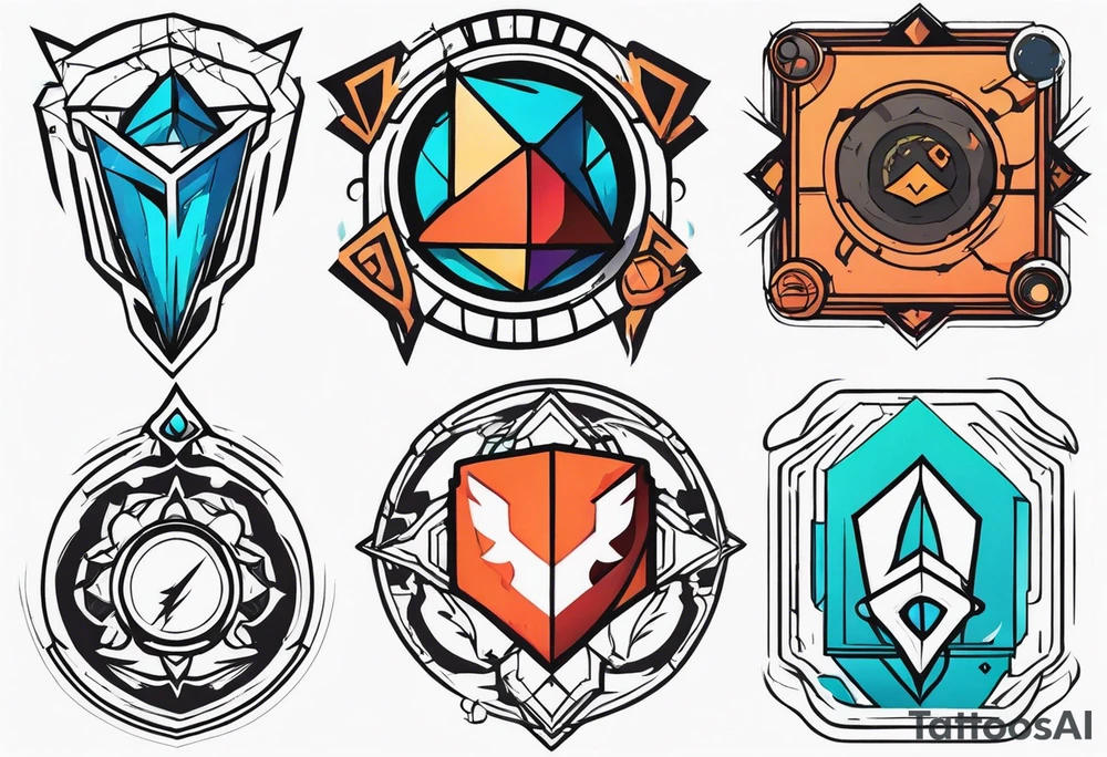 Gaming Vertical tattoo idea