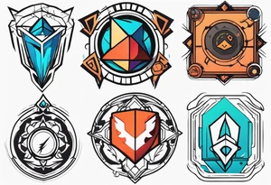 Gaming Vertical tattoo idea
