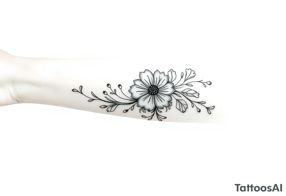 Western forearm half sleeve tattoo idea