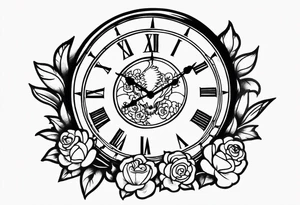 Grateful dead 
clock tattoo idea