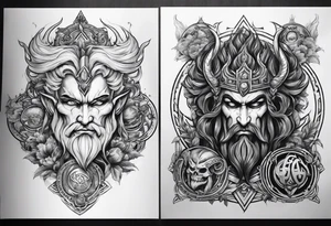 HADES and brother symbols tattoo idea