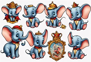 disney dumbo tattoo idea