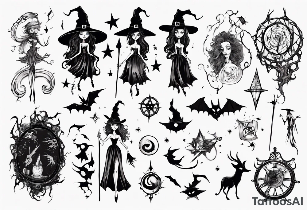witch tattoo idea