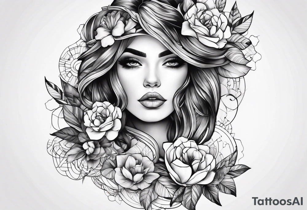 pena delicada, esvoasante e feminina para mulher. tattoo idea