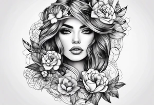 pena delicada, esvoasante e feminina para mulher. tattoo idea