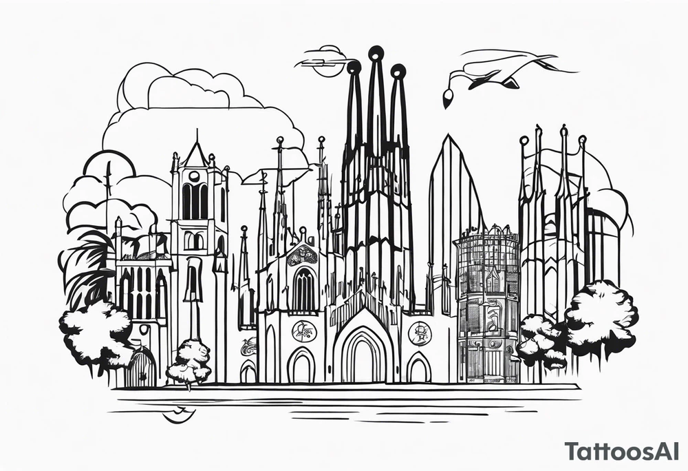 Barcelona culture tattoo idea