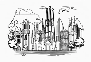 Barcelona culture tattoo idea