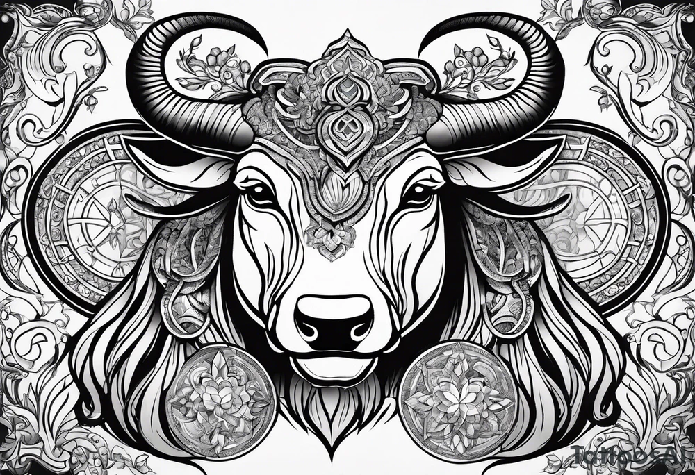 Taurus zodiac sign, Libra zodiac sign, Aquarius zodiac sign, family tattoo tattoo idea