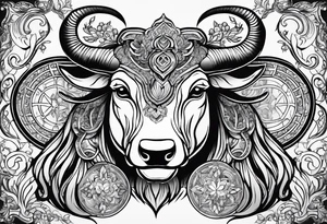 Taurus zodiac sign, Libra zodiac sign, Aquarius zodiac sign, family tattoo tattoo idea