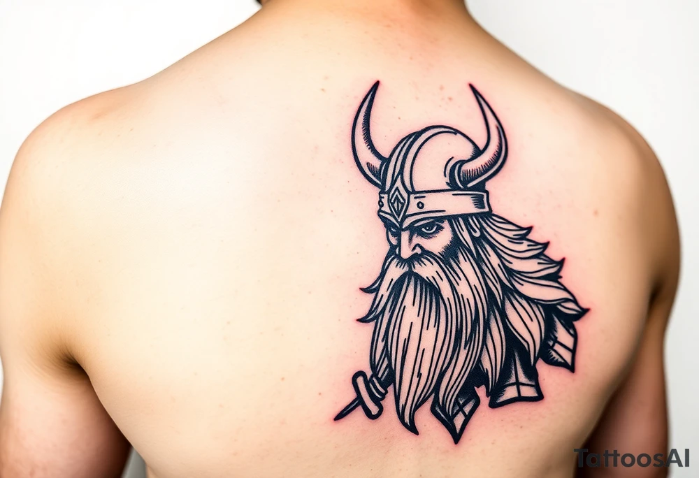 Viking warrior tattoo idea