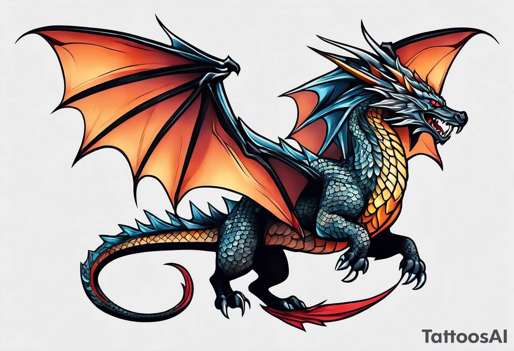 Wyvern tattoo idea