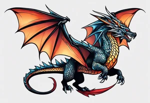 Wyvern tattoo idea