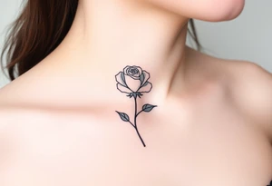 Rose and thorns tattoo idea