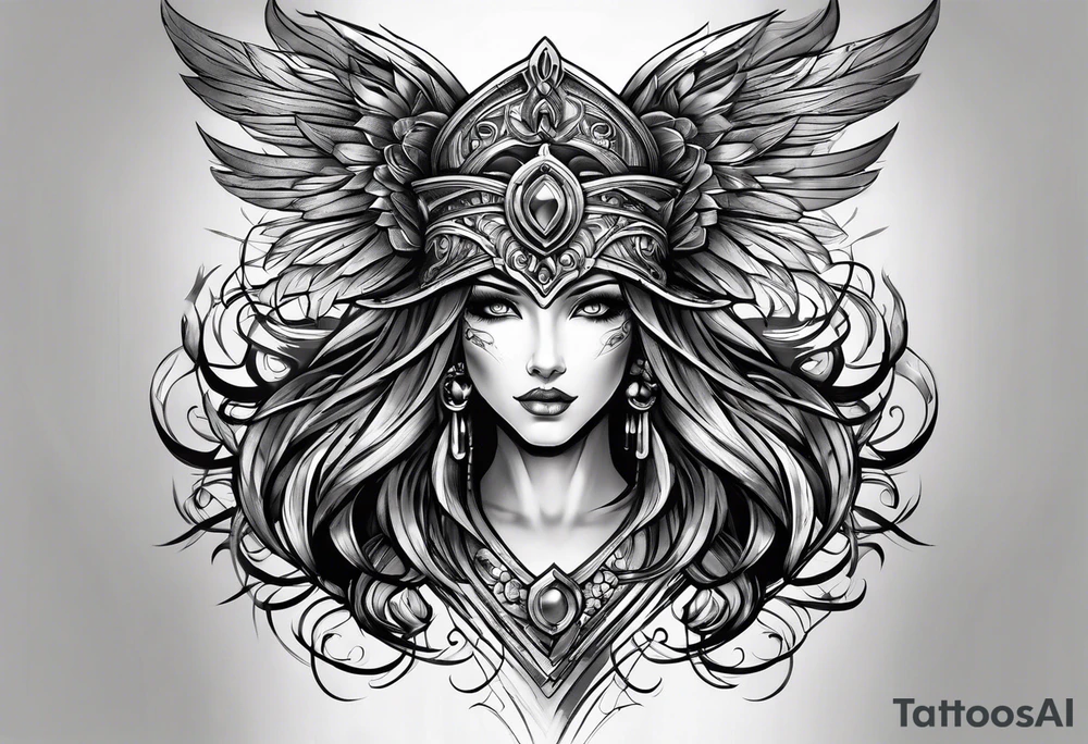 Armor for upper arm tattoo idea