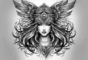 Armor for upper arm tattoo idea