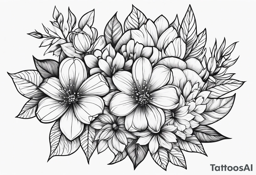 Flowers tattoo idea