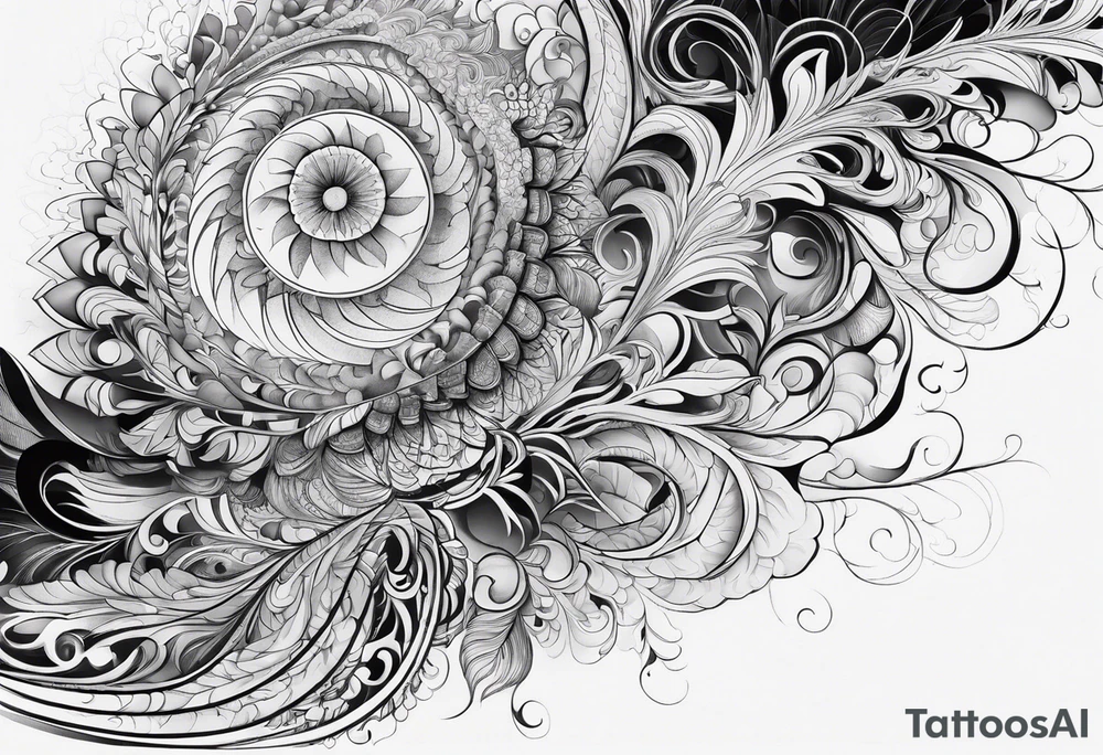 Fractal sleeve tattoo idea