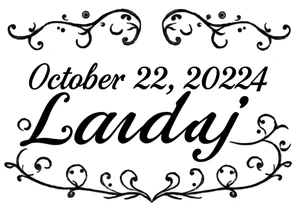 the date October 22, 2024. the name ‘Lady’. With salsa music elements. tattoo idea