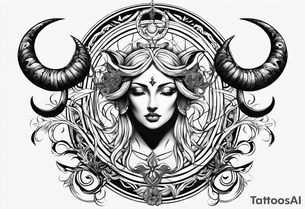 Gemini and taurus symbols intertwined tattoo idea Gemini and taurus symbols intertwined tattoo idea