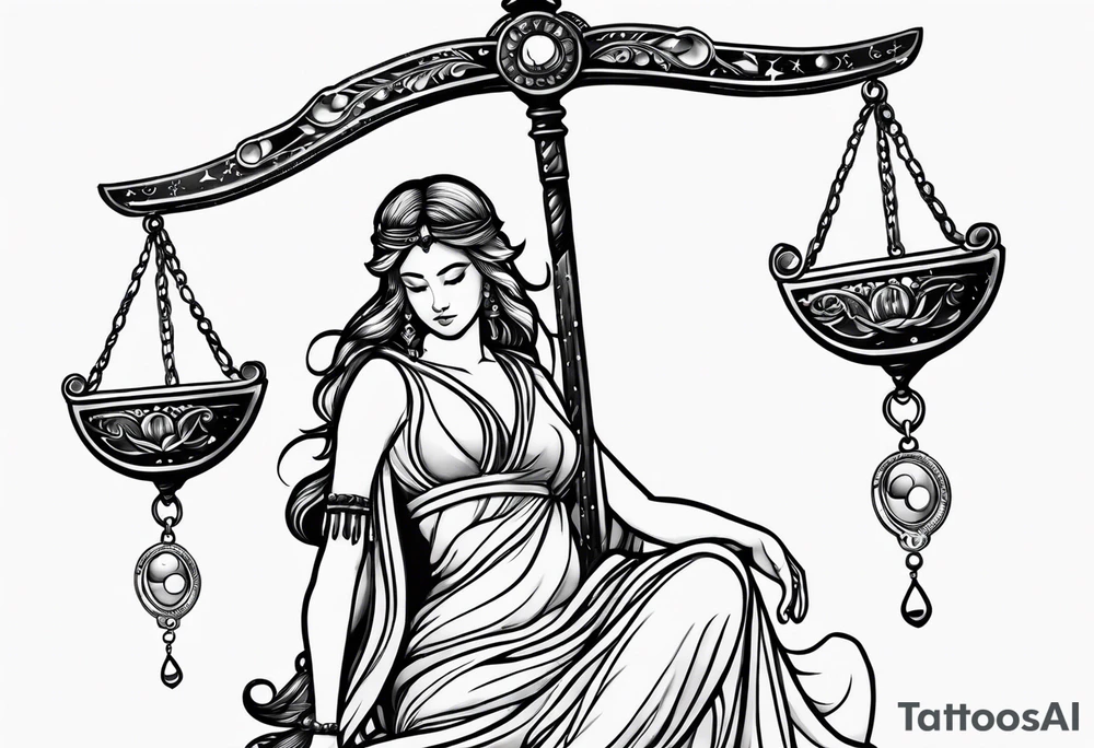 Libra constellation tattoo idea