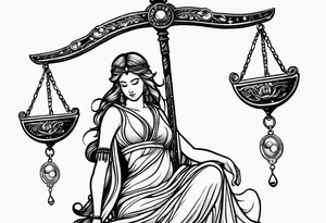 Libra constellation tattoo idea