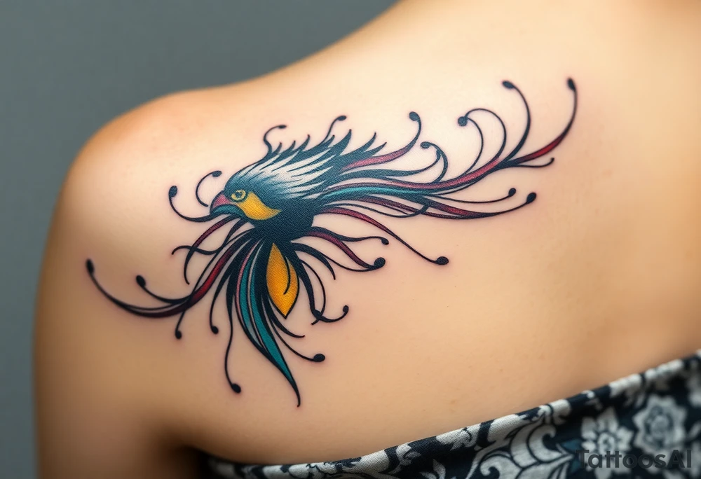 A tatuagem deve expressar força, liberdade e conexão com a multiplicidade da vida, incorporando elementos abstratos e fluidos, com linhas que sugiram movimento e transformação contínua. Evite clichês e busque um design original e significativo. tattoo idea