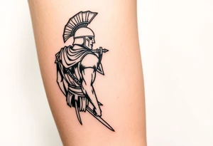 Imaginez le Colisé  en arrière-plan  un gladiateur romain tattoo idea