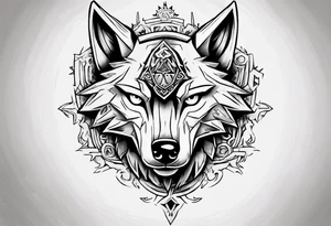 wolf head from zelda twilight princess tattoo idea