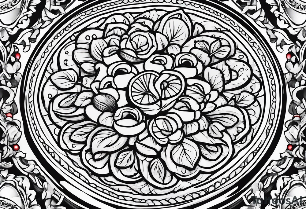 pizza tattoo idea