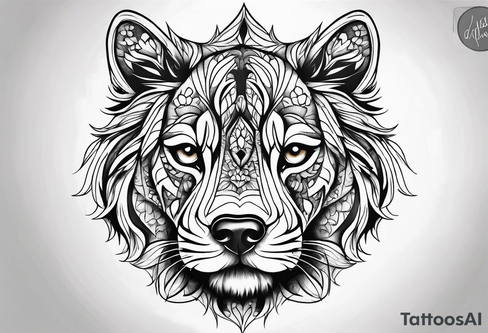 Paw print tattoo idea