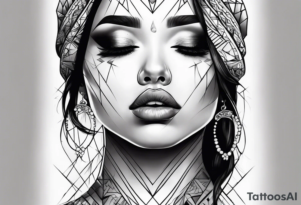 cryin face with tears tattoo idea
