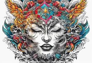 Front neck tattoo being ejecting from the skin, symbolizing the freedom from censorship. tattoo idea