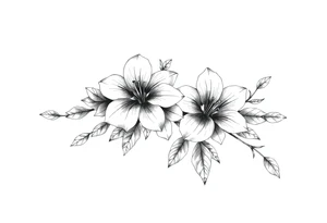 Desenho de flores e borboletas pra braço tattoo idea