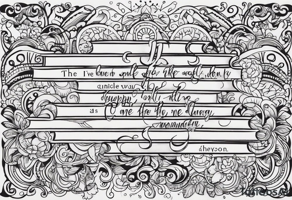 Tatto the quote “ cum slut” tattoo idea