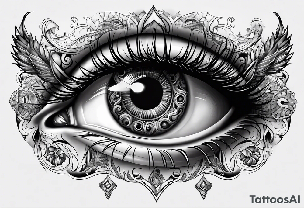 Eyes within infinity tattoo idea