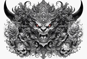 demons and fears tattoo idea