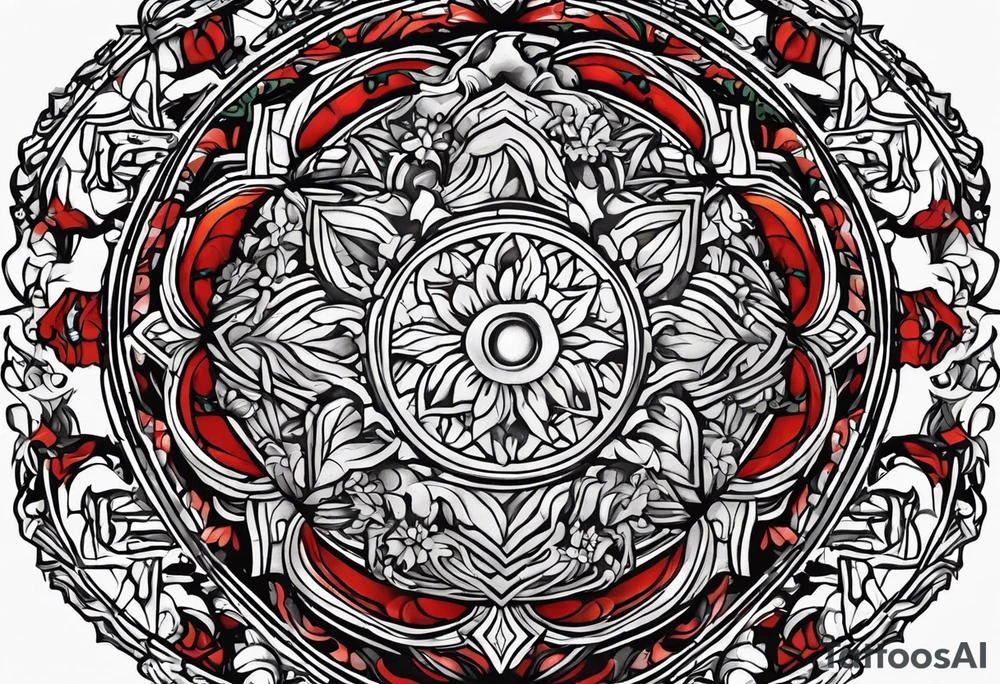 plain stone sacrificial alter tattoo idea