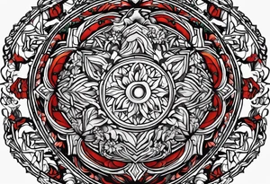 plain stone sacrificial alter tattoo idea