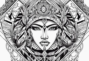 Tribal Memorial Native tattoo idea