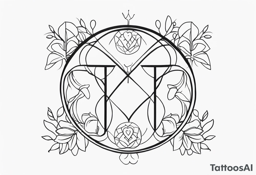 Love, source, abundance, Gemini symbol tattoo idea