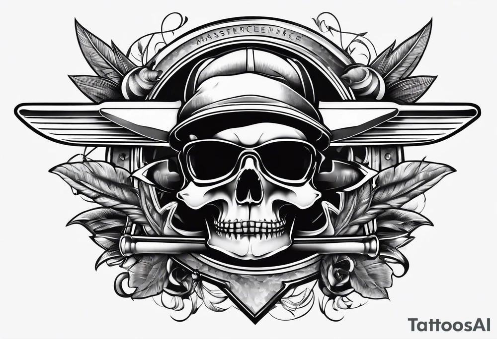 Spanner and plane tattoo idea