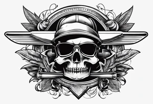 Spanner and plane tattoo idea