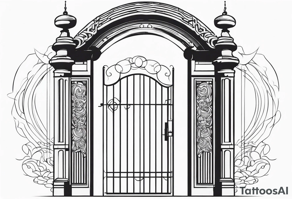 heaven gate vector tattoo idea