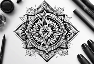 Danish half sleeve tattoo idea