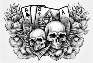 royal flush tattoo idea