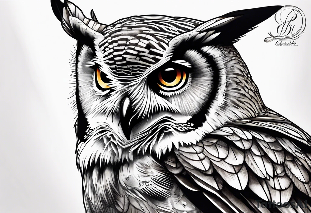 owl, hummingbird, pelican tattoo idea