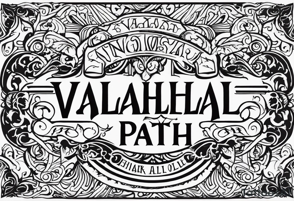 Valhalla path tattoo idea