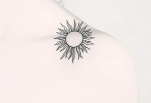 The sun cascading tattoo idea