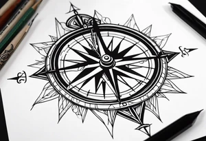 Military compass tattoo idea
